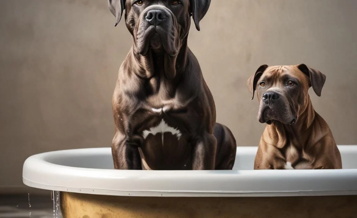 Italian Mastiff Bathing Techniques