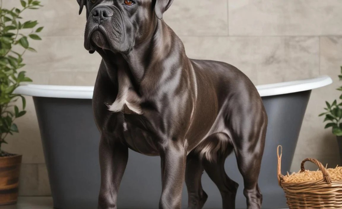 Preparing for Bathing Your Cane Corso