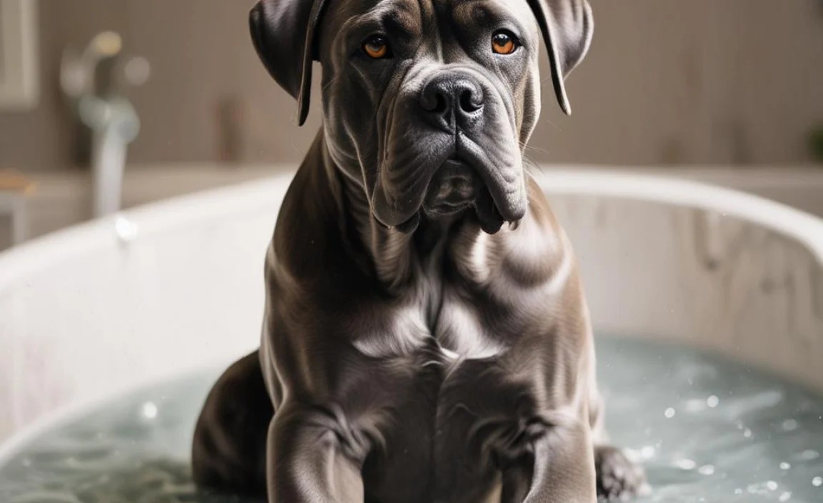 Preparing Your Cane Corso for a Bath