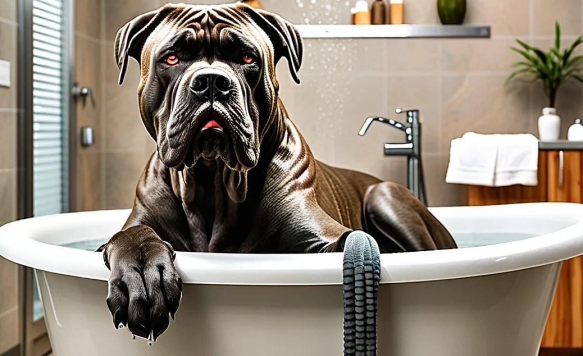 Preparing Your Cane Corso for Bath Time