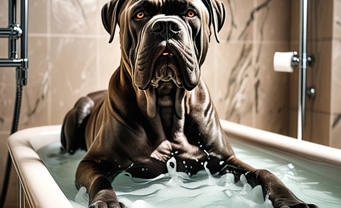 Preparing Your Cane Corso for Bath Time