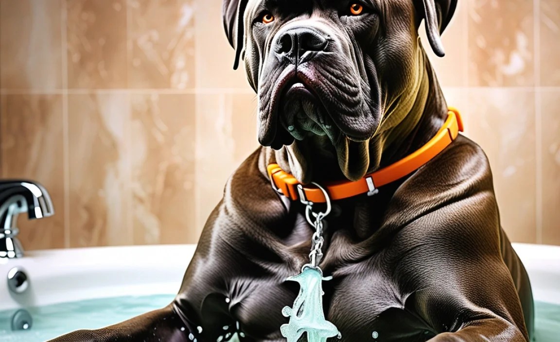 Preparing Your Cane Corso for Bath Time
