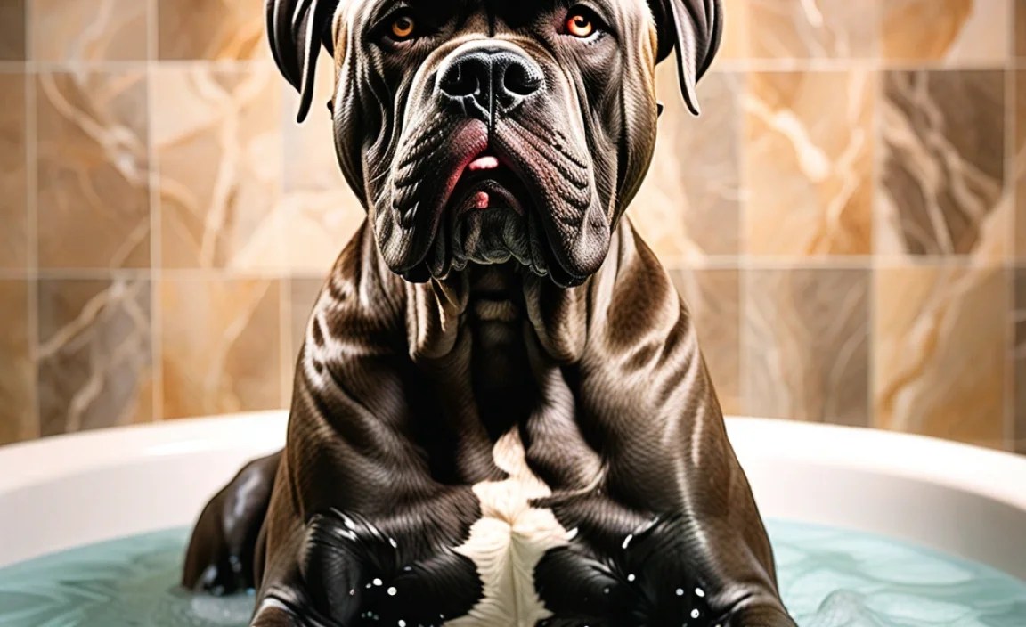 Preparing Your Cane Corso for Bath Time