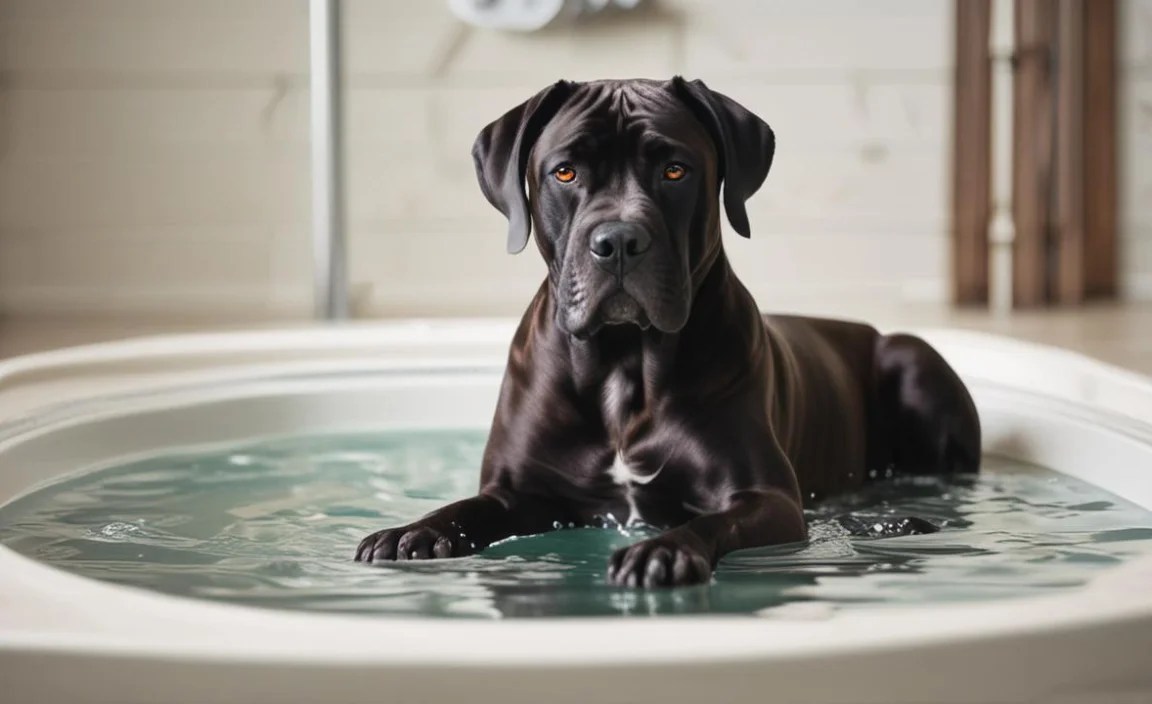 Preparing Your Cane Corso for Bath Time