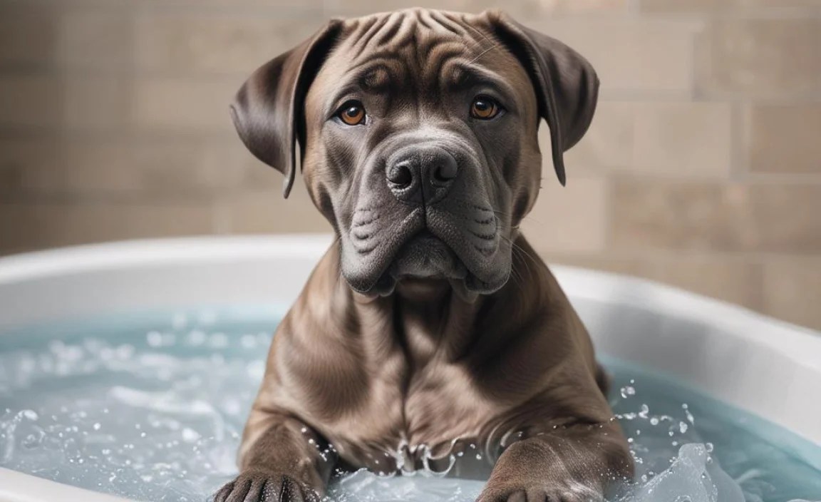 Preparing Your Cane Corso for Bathing