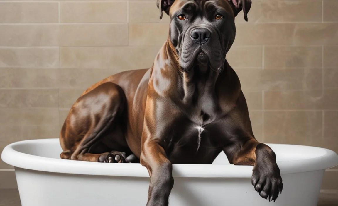 Recommended Bathing Frequency for Cane Corsos