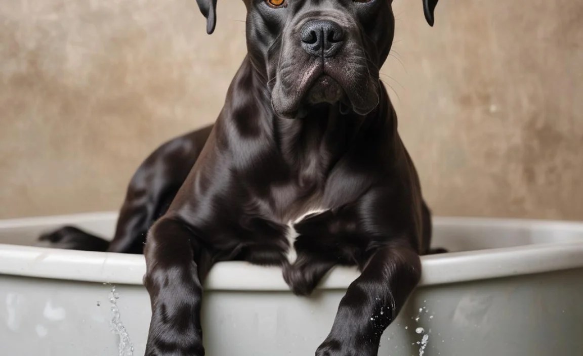 Steps for Bathing Your Cane Corso