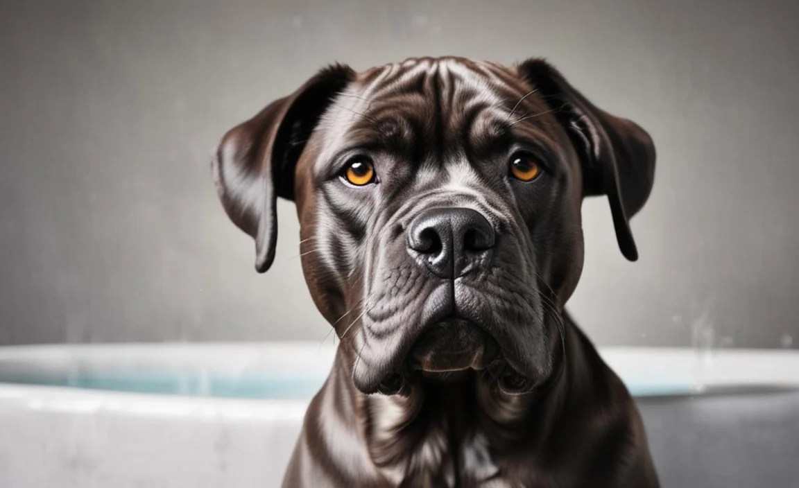 Techniques for Bathing a Cane Corso