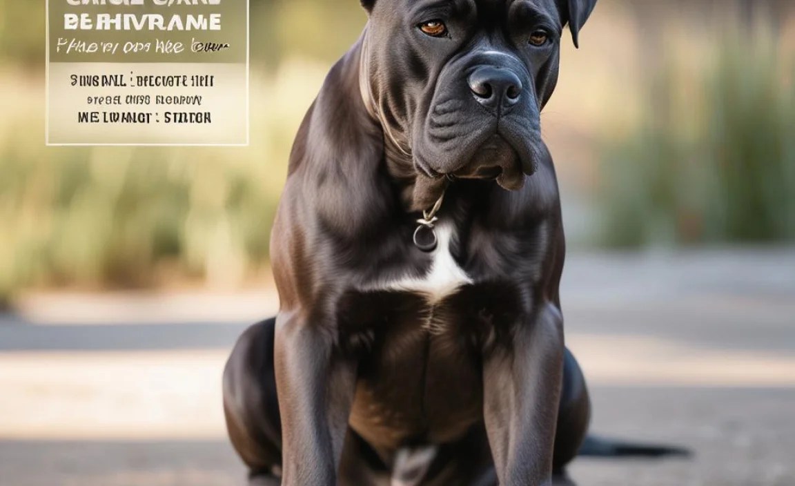 Understanding Cane Corso Behavior