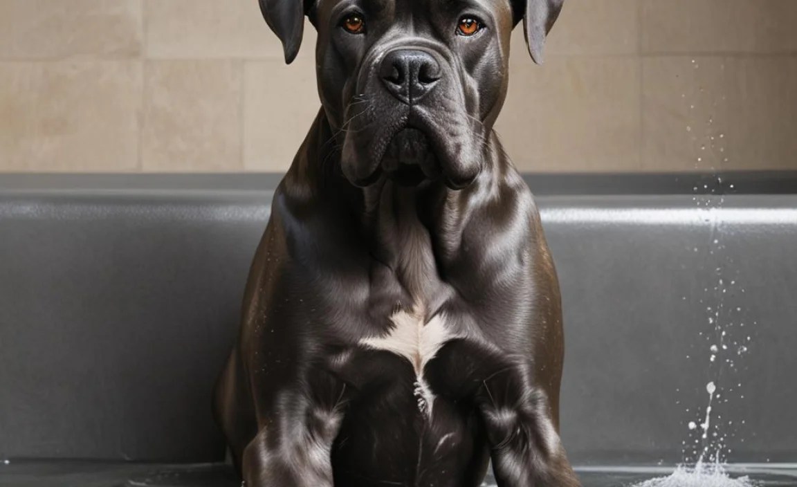 When to Bathe Your Cane Corso