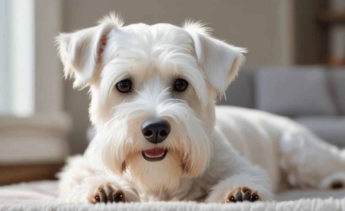 8. Handle your white Schnauzer carefully