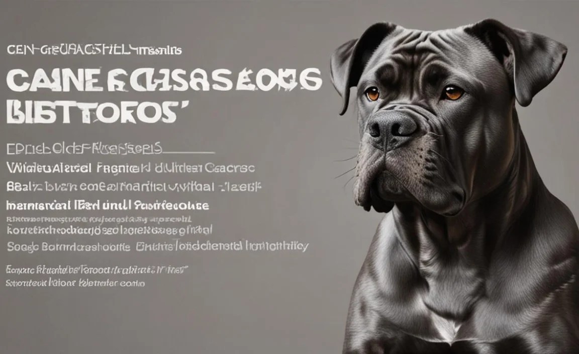 Cane Corso Diet Colors: Essential Guide