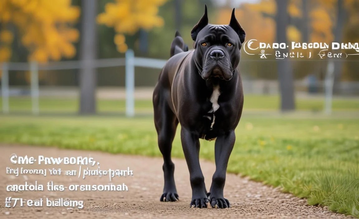 Cane Corso Dog Park Daily Routine Train: Essential