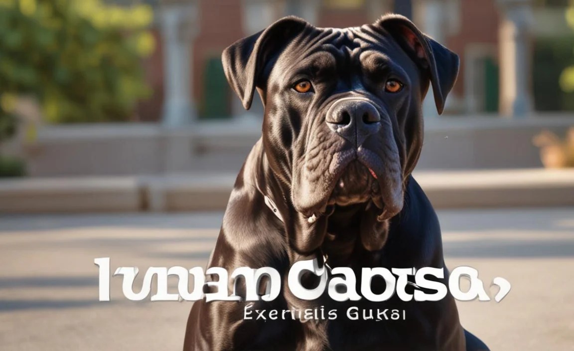 Daily Exercise Needs for Your Cane Corso