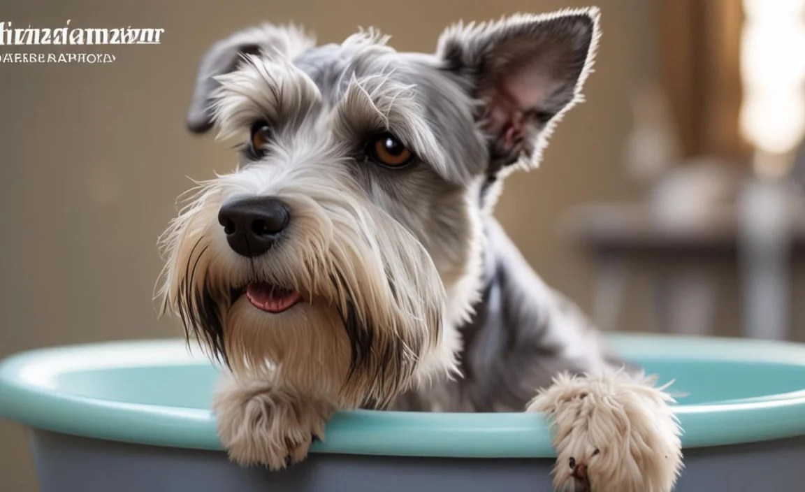 How often should you bathe a schnauzer?