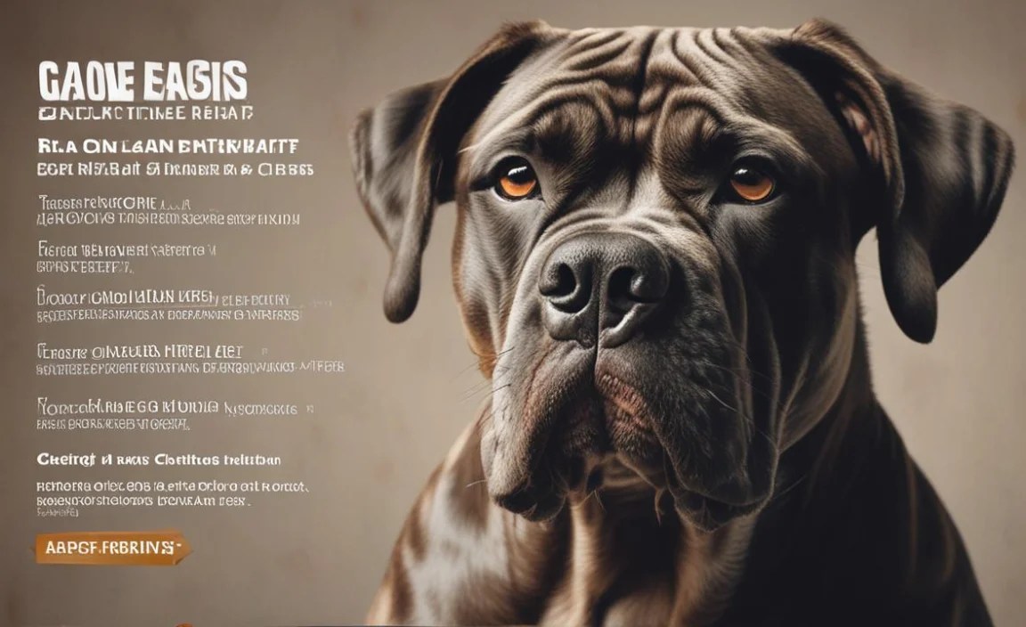 Key Nutritional Components for Cane Corsos