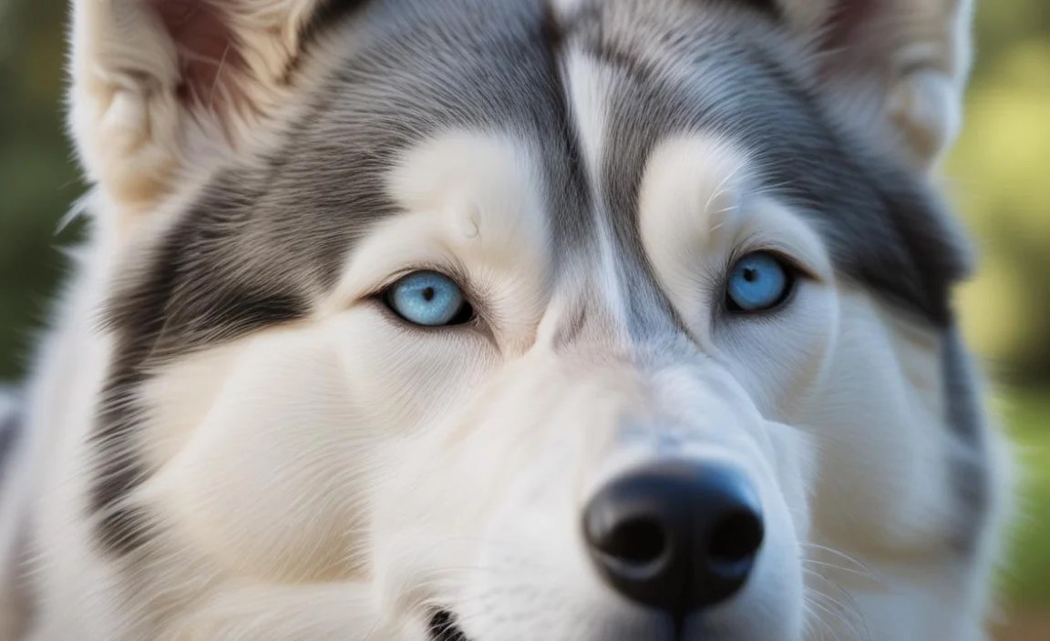 Key points about blue-eyed Huskies:
