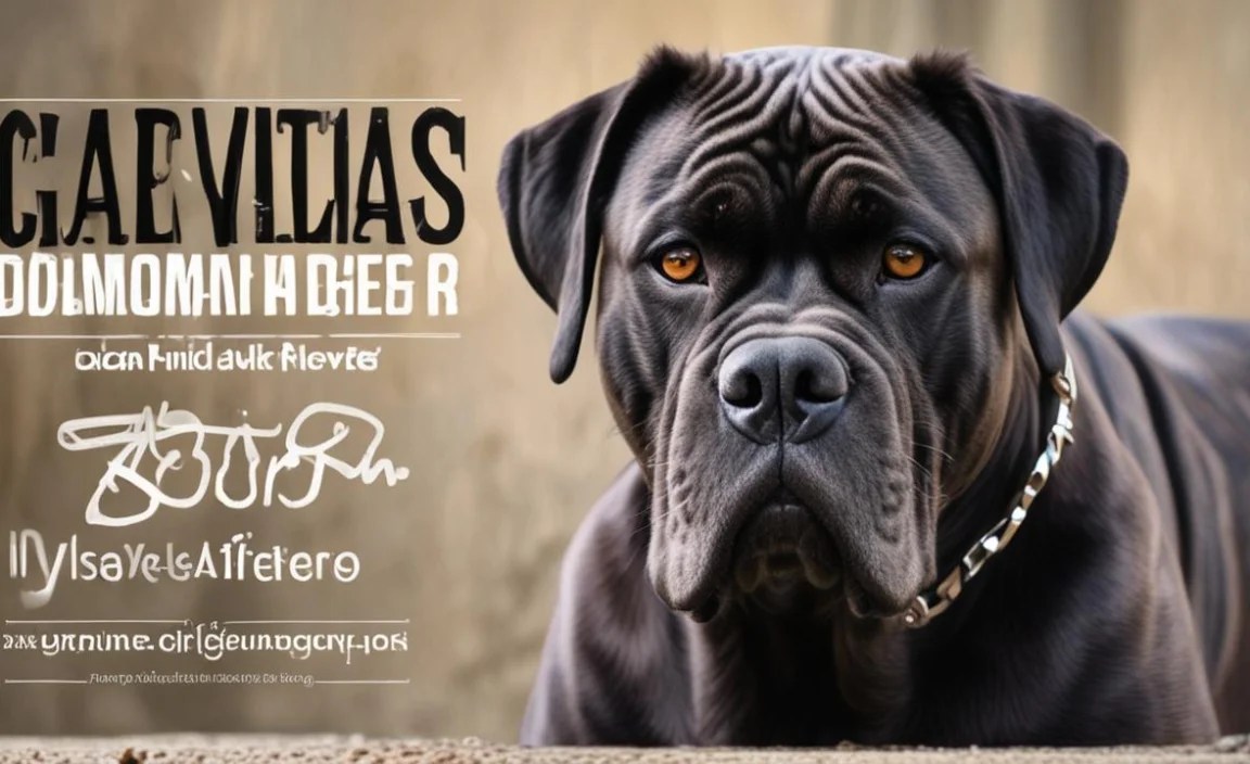 Managing Your Cane Corso’s Physical Presence