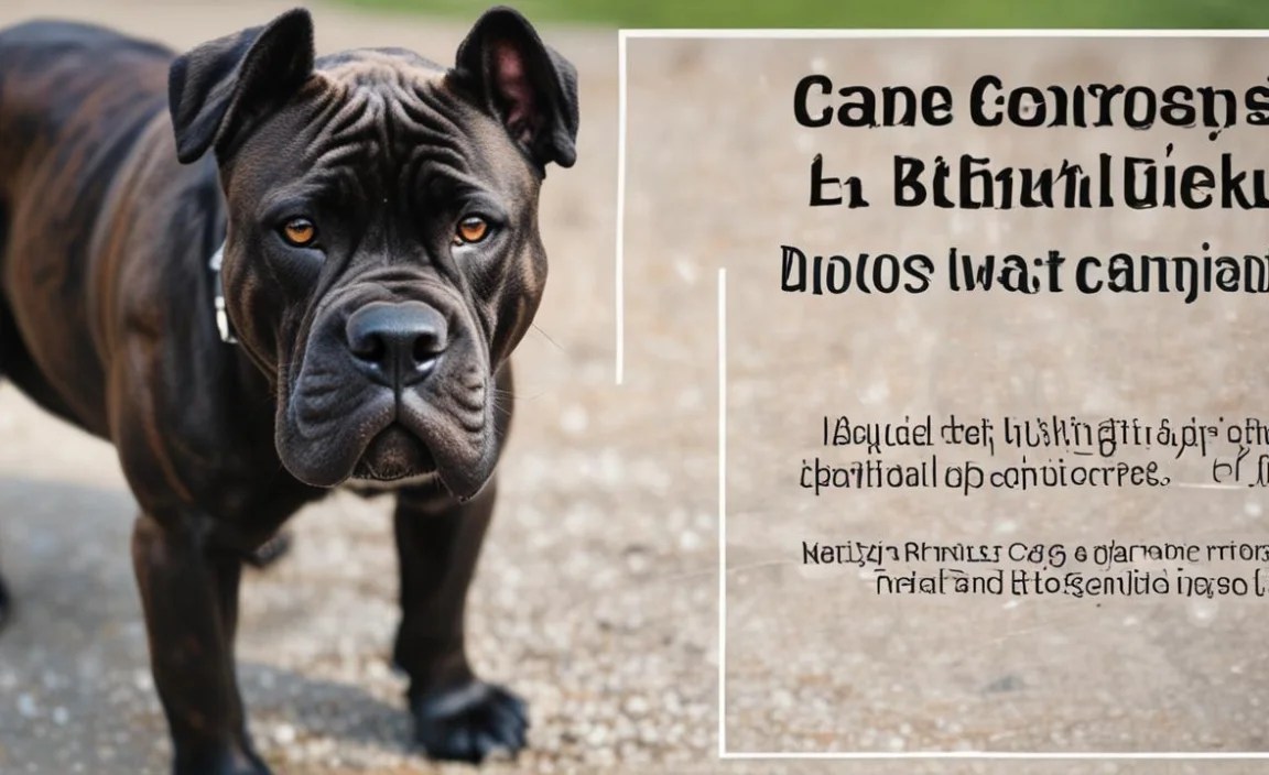 Responsible Ownership Practices for Cane Corsos