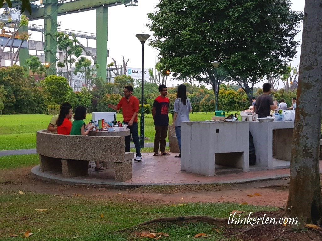 Getting around with Mobike in West Coast Park Singapore!