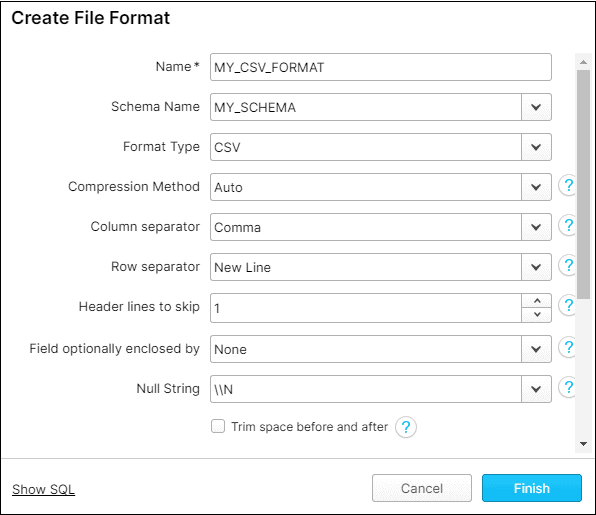 Snowflake File Formats ThinkETL
