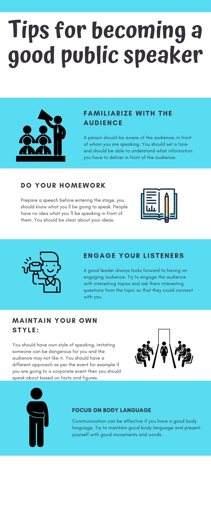 Tips for a good public speaker Think Exam Blog