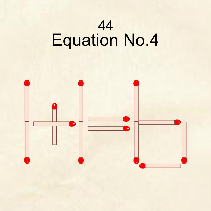 Matches riddle Thinkingames