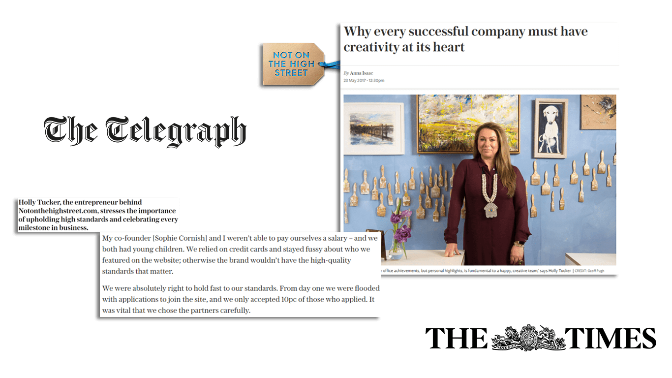 Not on the High Street Thinking Hat PR