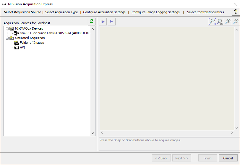 Using National Instruments (NI) software for Windows LUCID Vision Labs