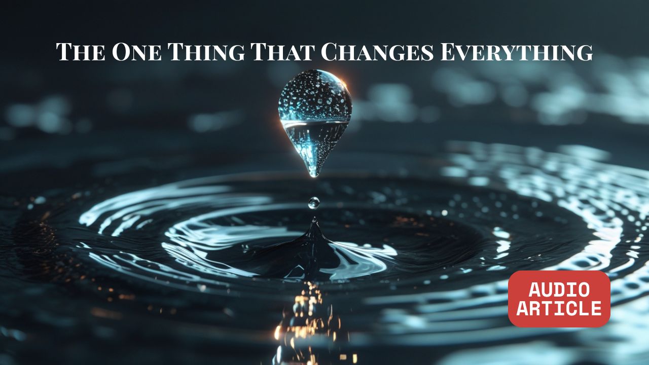 The One Thing That Changes Everything