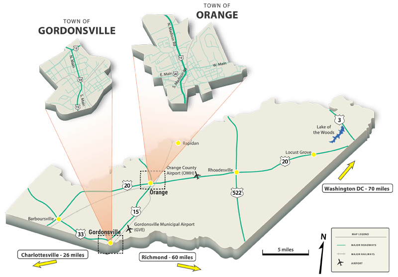 Utilities and Infrastructure in Orange County Virginia
