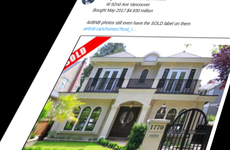 Vancouver investor buying up properties to run illegal Airbnb hotels