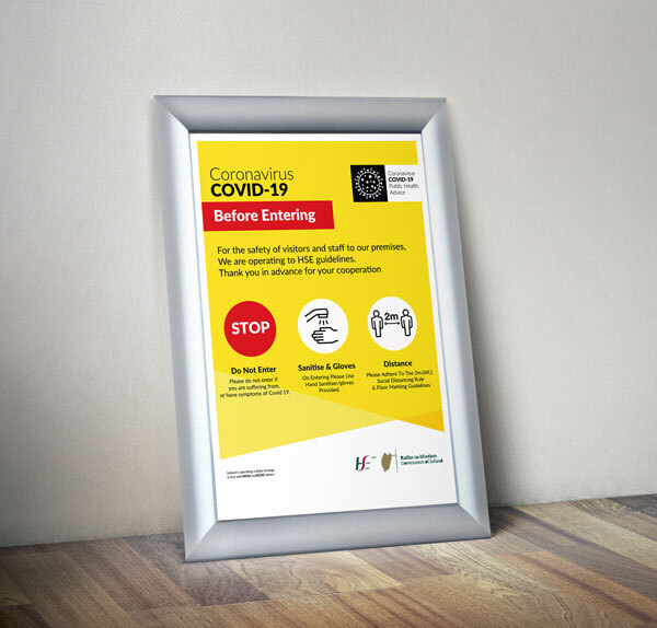 POSTER FRAME A4 Snap Frame with Poster Think Print & Design