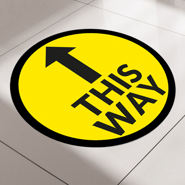 FLOOR DECAL 1ft Non Slip (Arrow) 8pk Think Print & Design