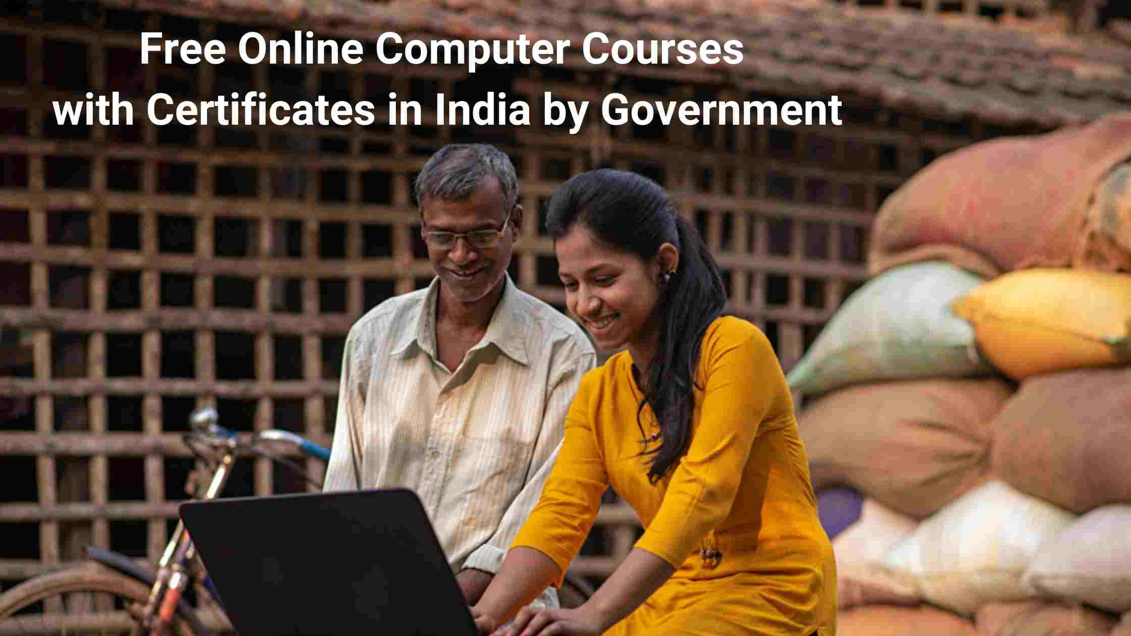 Free Online Computer Courses with Certificates in India by Government