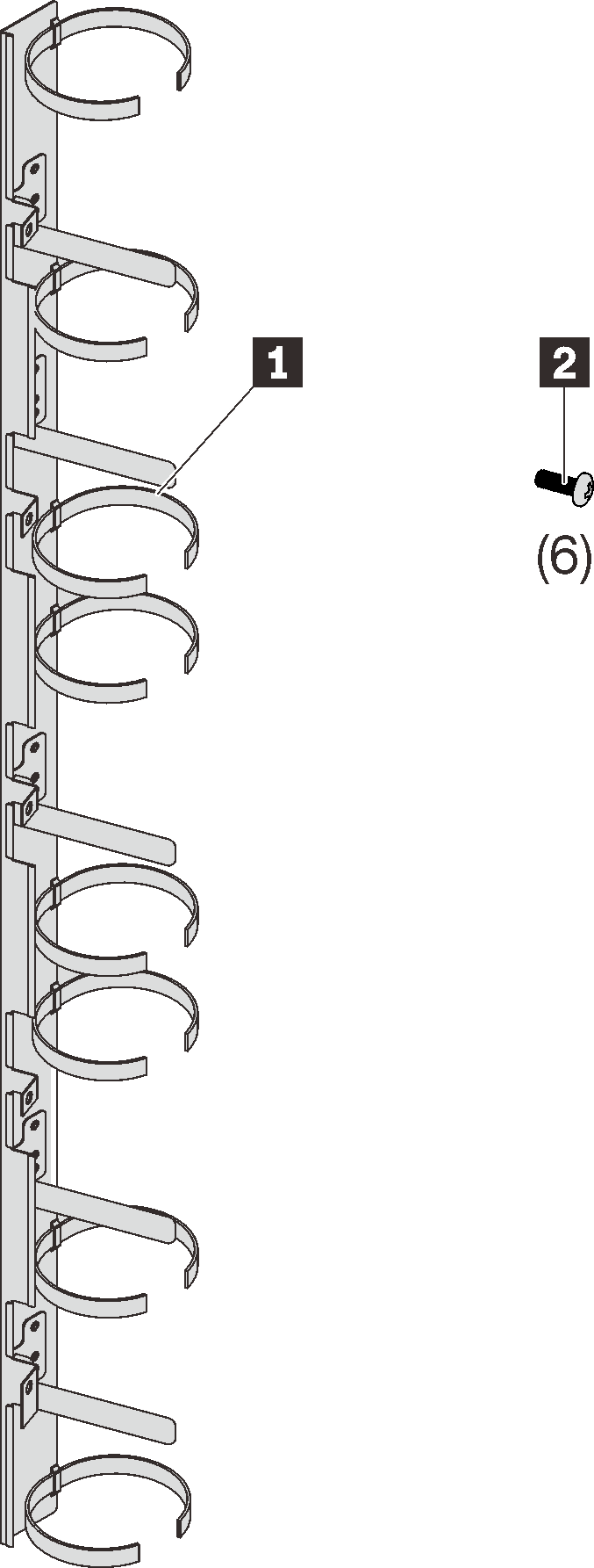 ThinkSystem Heavy Duty Rack Cable management brackets