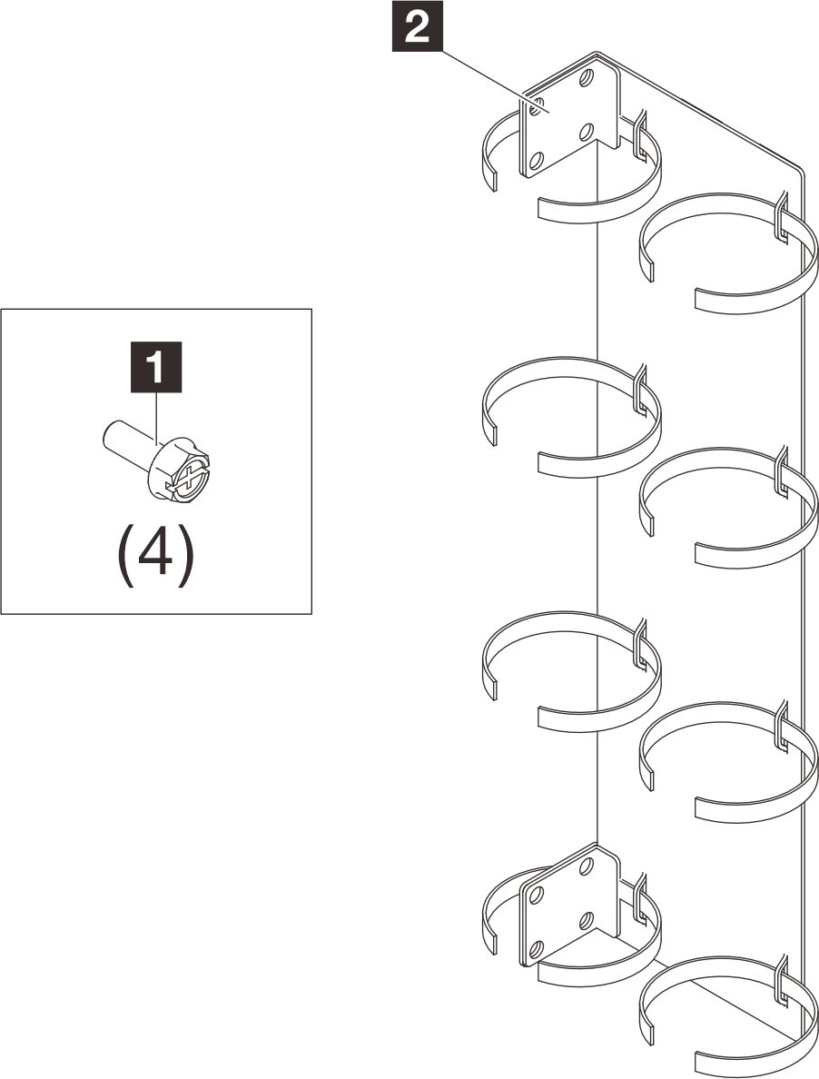 ThinkSystem Heavy Duty Rack Cable management brackets