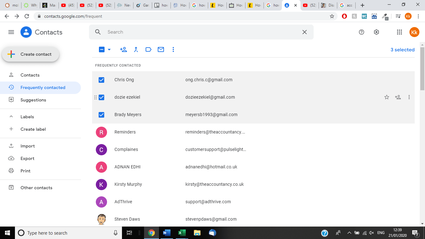 Cómo eliminar un contacto de Gmail Think Tecno 2021