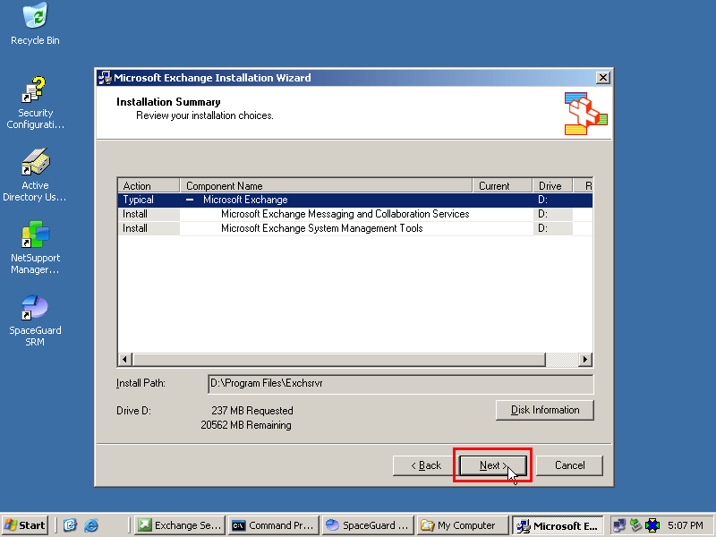 Step by Step Installasi Microsoft Exchange Server 2003 Coretan Hidupku