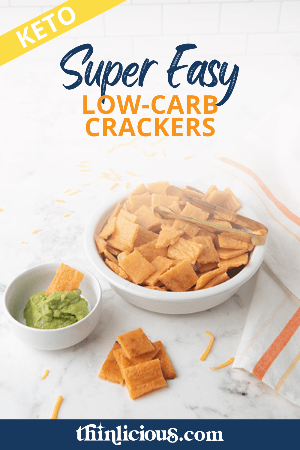 Cheesy, Crunchy Low Carb Crackers Thinlicious