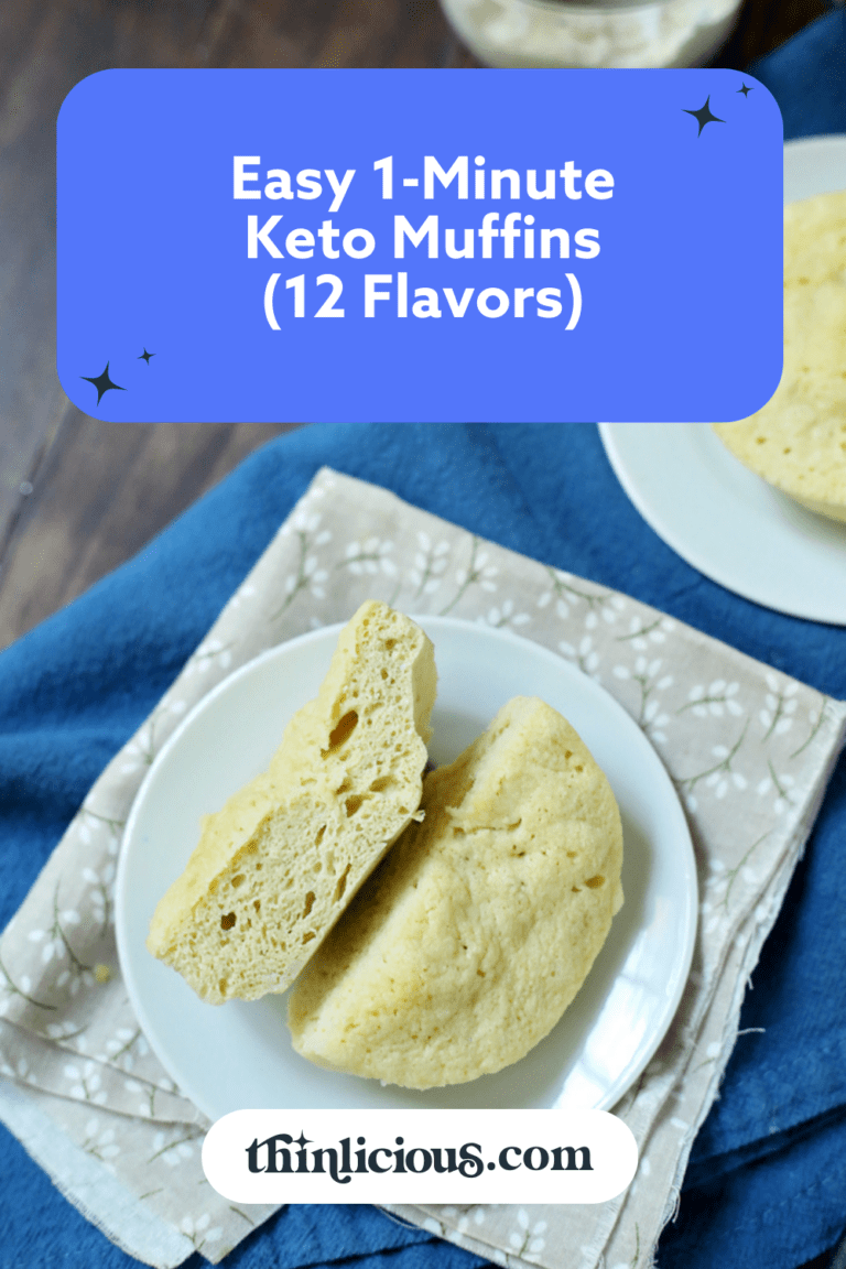 Easy 1Minute Keto Muffins (12 Flavors) Thinlicious