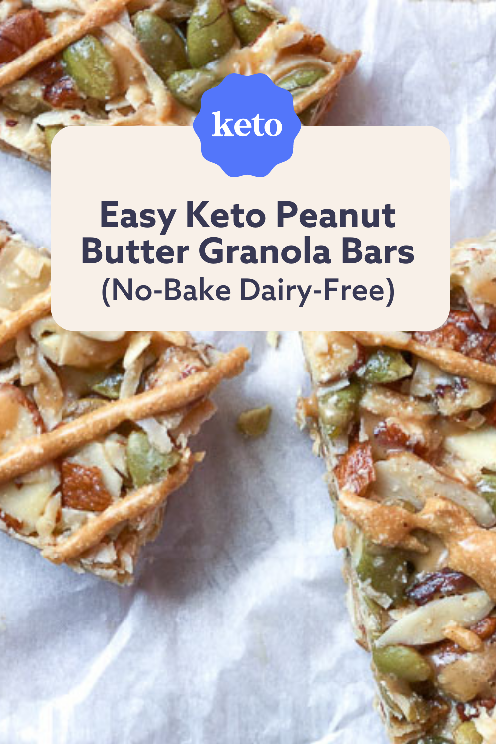Easy Keto Peanut Butter Granola Bars (nobake dairyfree) Thinlicious