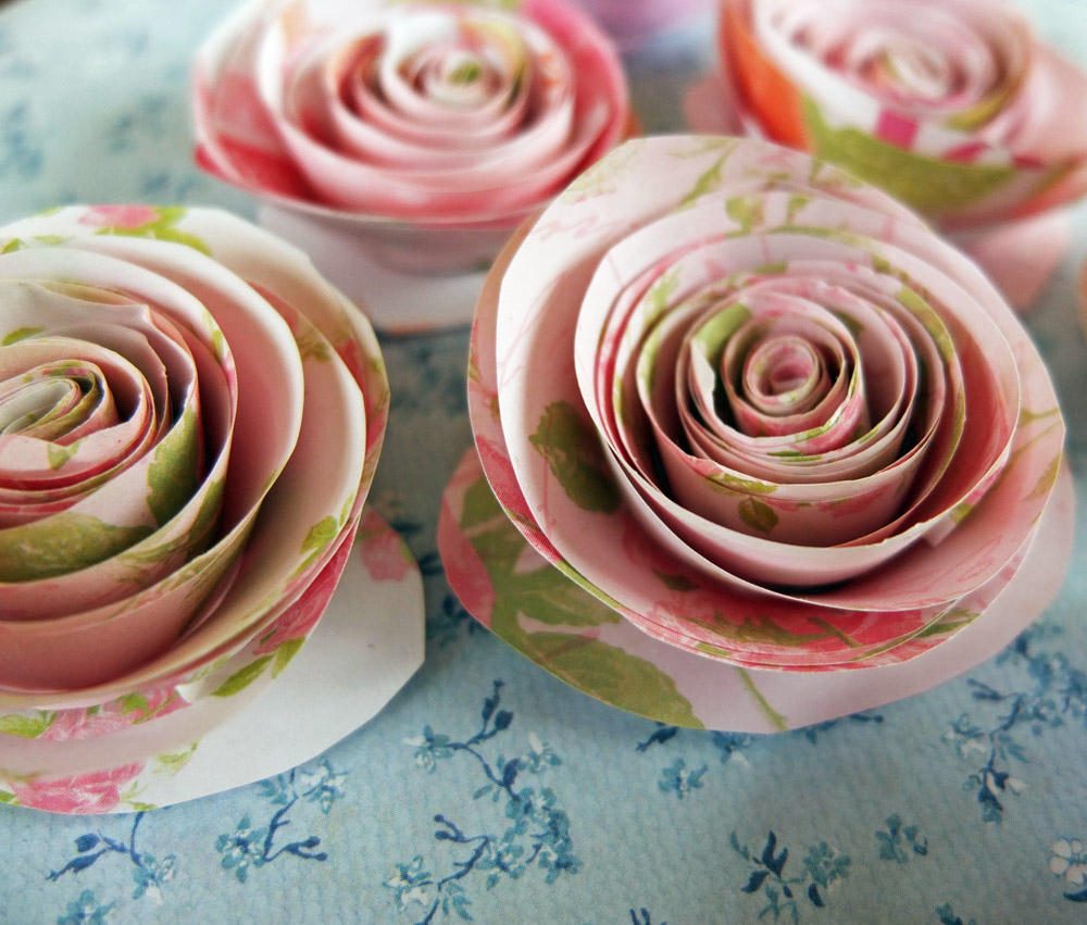 Paper Roses An Easy Craft Tutorial for Spring with Beautiful Results!