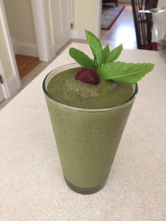Blueberry Spinach Protein Smoothie Thin Strong Healthy