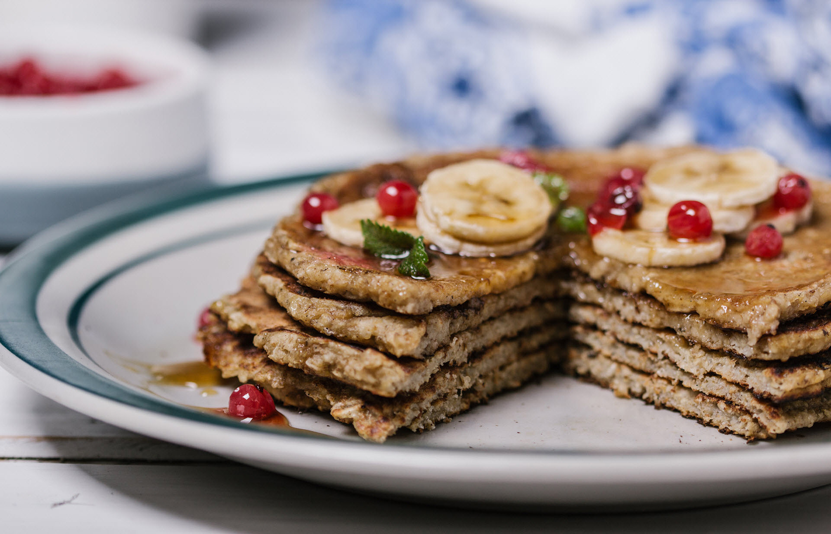Banana Oatmeal Pancakes with Lentils thirdAGE healthy living for