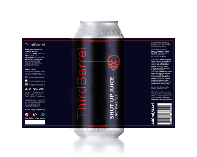 Shut Up Juice Juicy Pale Ale 5 Third Barrel Brewing