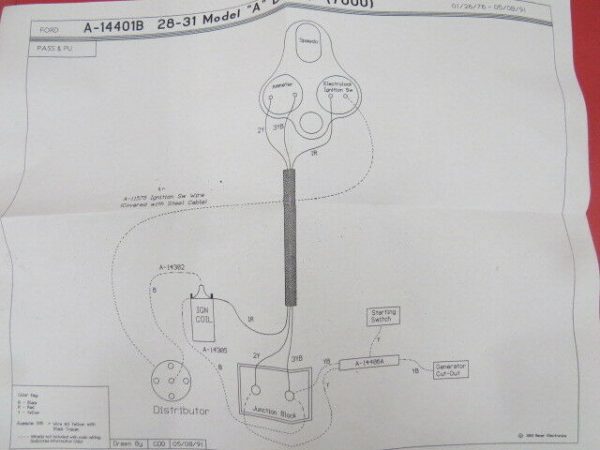 NEW 192831 Ford Model A dash wiring harness Early Ford Parts Third