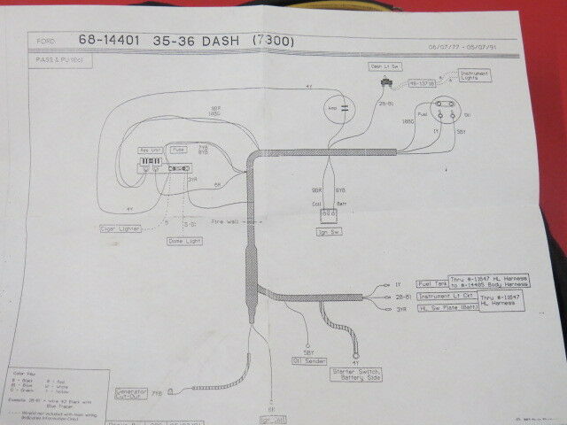 1935 1936 Ford NEW original type dash wiring harness – Early Ford Parts