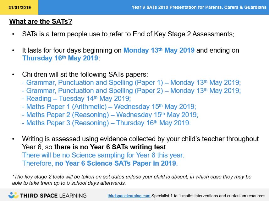 [Free] Year 6 SATs Parents' Meeting PowerPoint For 2019