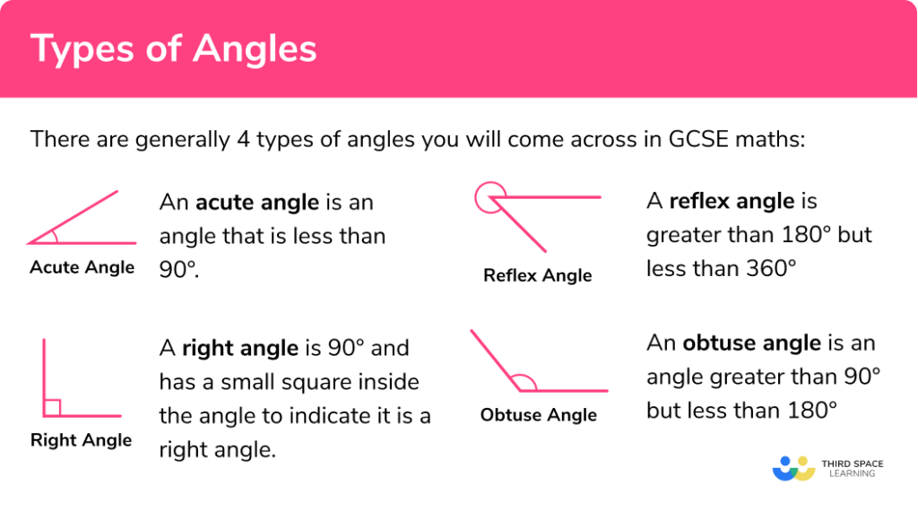 Types of Angles - GCSE Maths - Steps, Examples & Worksheet